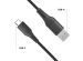 iMoshion Câble USB-C vers USB Samsung Galaxy S21 Ultra - Textile tressé - 1,5 mètres - Noir