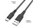 iMoshion Câble USB-C vers USB Samsung Galaxy A53 - Textile tressé - 3 mètres - Noir