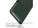 Selencia Étui de téléphone en cuir véritable iPhone 13 Pro - Vert
