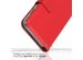 Selencia Étui de téléphone portefeuille en cuir véritable Galaxy S21 FE - Rouge