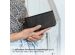 Selencia Étui de téléphone portefeuille en cuir véritable Samsung Galaxy A23 (5G) - Noir