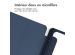 iMoshion Coque tablette rigide Trifold iPad Samsung Galaxy Tab A9 8.7 pouces - Bleu foncé