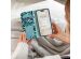 iMoshion Étui de téléphone portefeuille Design Samsung Galaxy S24 - Black Blue Stripes