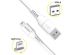 Accezz Câble Lightning vers USB iPhone Xs Max - Certifié MFi - 0,2 mètres - Blanc