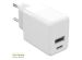 Accezz Wall Charger iPhone 11 Pro Max - Chargeur - Connexion USB-C et USB - Power Delivery - 20 Watt - Blanc