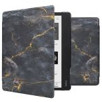 iMoshion Design Slim Hard Case Sleepcover avec support Kobo Elipsa 2E - Black Marble