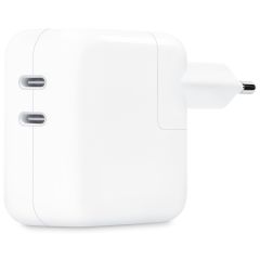Apple ﻿Adaptateur secteur USB-C d'origine - Chargeur - Double connexion USB-C - 35W - Blanc