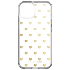 iDeal of Sweden Coque Clear iPhone 14 - Golden Hearts