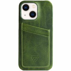 Wachikopa Coque Full Wrap C.C. avec 2 porte-cartes iPhone 13 - Forest Green