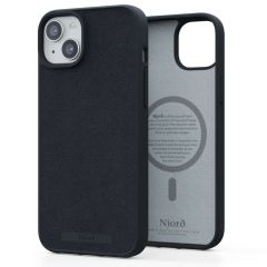 Njorð Collections Coque daim Comfort+ MagSafe iPhone 15 Plus - Black