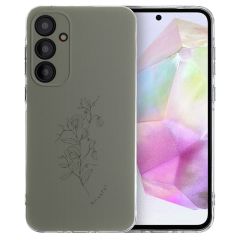 iMoshion Coque Design Samsung Galaxy A35 - Floral Green