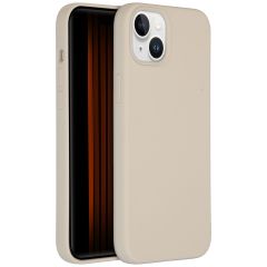 Accezz Coque Liquid Silicone iPhone 15 Plus - Stone