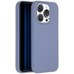 Accezz Coque Liquid Silicone avec MagSafe iPhone 15 Pro - Lavender Grey
