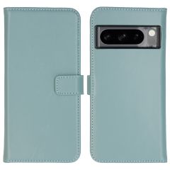 Selencia Étui de téléphone portefeuille en cuir véritable Google Pixel 8 Pro - Air Blue