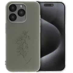 iMoshion Coque Design iPhone 15 Pro - Floral Green