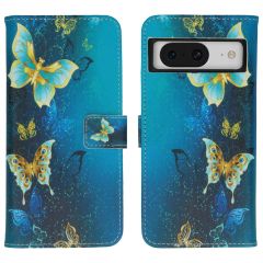 iMoshion Coque silicone design Google Pixel 8 Pro - Blue Butterfly