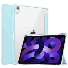 iMoshion Coque tablette rigide Trifold iPad Air 6 (2024) / Air 5 (2022) / Air 4 (2020) - Bleu clair