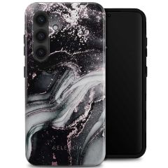 Selencia Coque arrière Vivid Samsung Galaxy S24 - Chic Marble Black