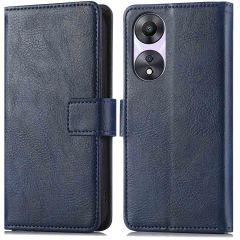 iMoshion Étui de téléphone portefeuille Luxe pour Oppo A58 - Bleu foncé
