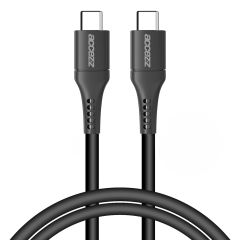 Accezz Câble USB-C vers USB-C Samsung Galaxy S20 Plus - 1 mètre - Noir