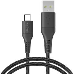 iMoshion Câble USB-C vers USB Samsung Galaxy A52 (5G) - Textile tressé - 1,5 mètres - Noir