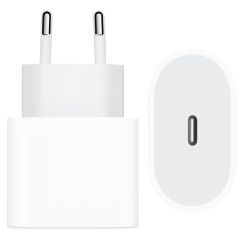 Apple Adaptateur secteur USB-C original iPhone 13 Pro - Chargeur - Connexion USB-C - 20W - Blanc