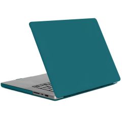 iMoshion Coque rigide MacBook Pro 14 pouces (2021) / Pro 14 pouces (2023) M3 chip - A2442 / A2779 / A2918 - Petrol Green