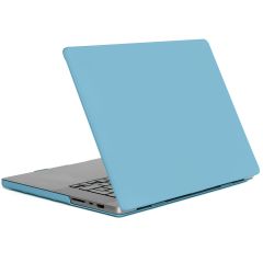 iMoshion Coque rigide MacBook Pro 16 pouces (2021) / Pro 16 pouces (2023) M3 chip - A2485 / A2780 / A2919 - Soft Blue