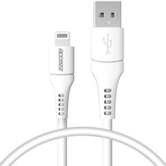 Accezz Câble Lightning vers USB iPhone 13 Pro - Certifié MFi - 0,2 mètres - Blanc