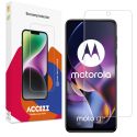 Accezz Protection d'écran en verre trempé Motorola Moto G54 - Transparent