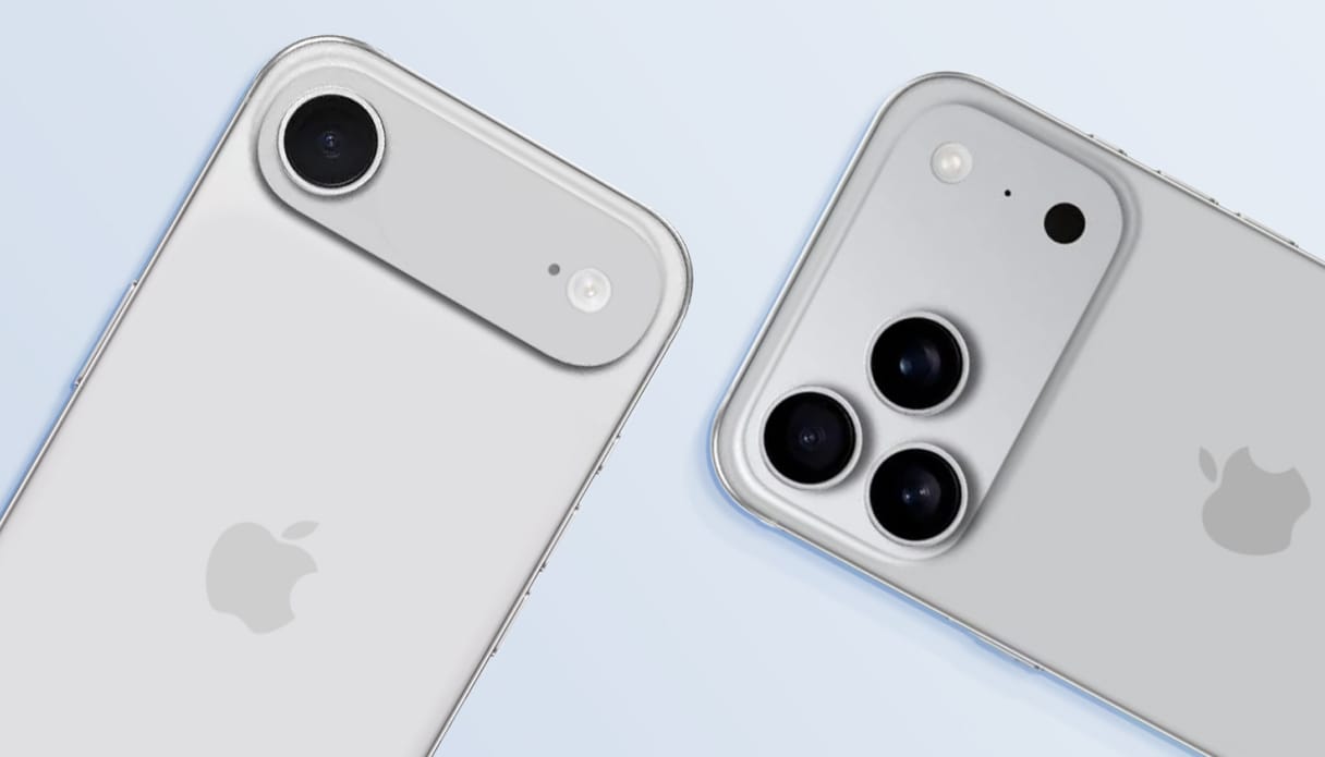 La différence entre les îlots de caméra de l'iPhone 16 et de l'iPhone 17.