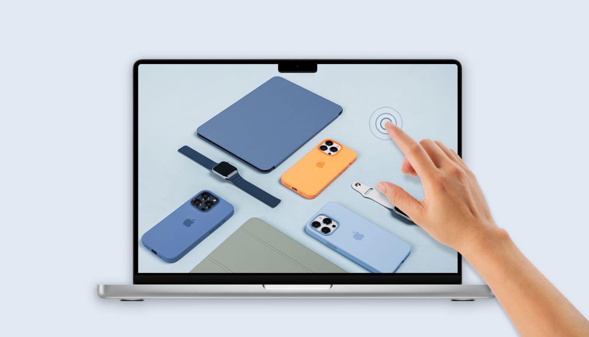 MacBook Ultra 2026 avec &eacute;cran tactile.