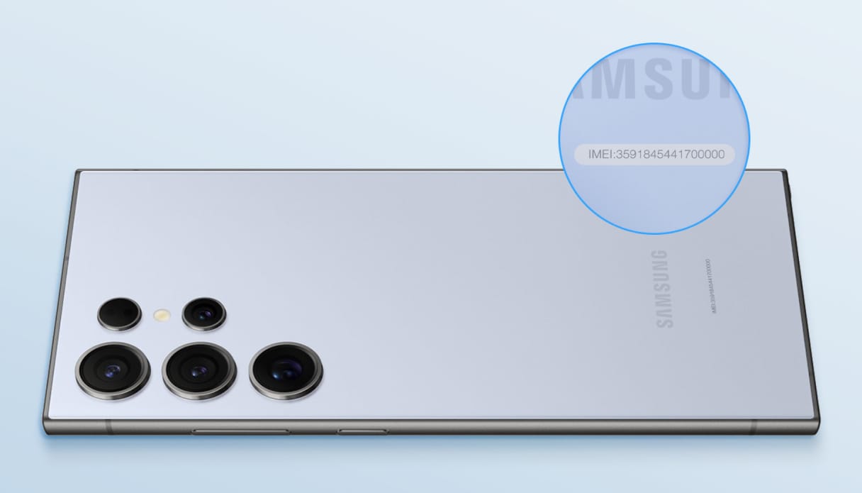 Arrière d'un Android où le nom ou le numéro de modèle peut être trouvé.