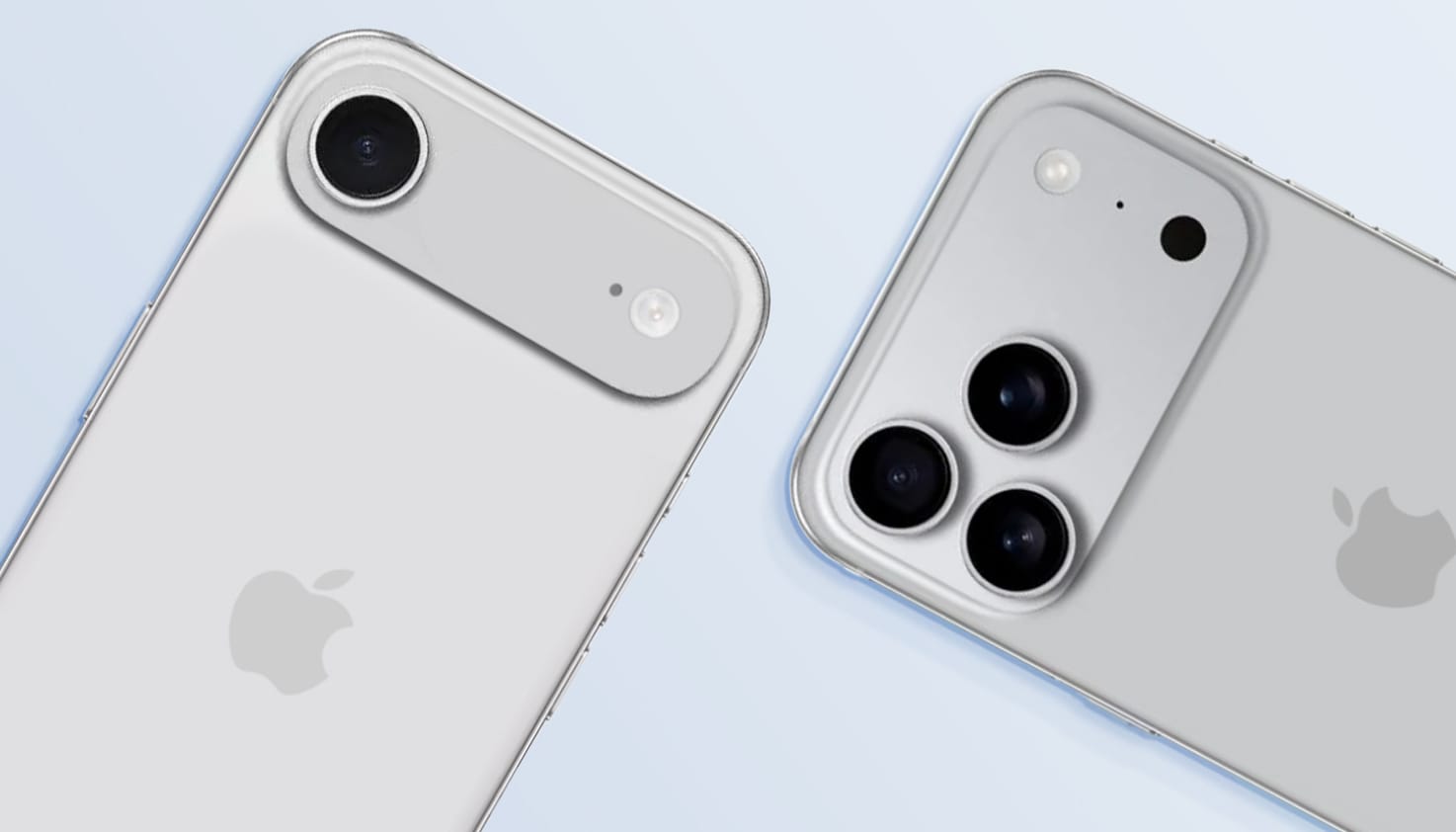 La différence entre les îlots de caméra de l'iPhone 16 et de l'iPhone 17.