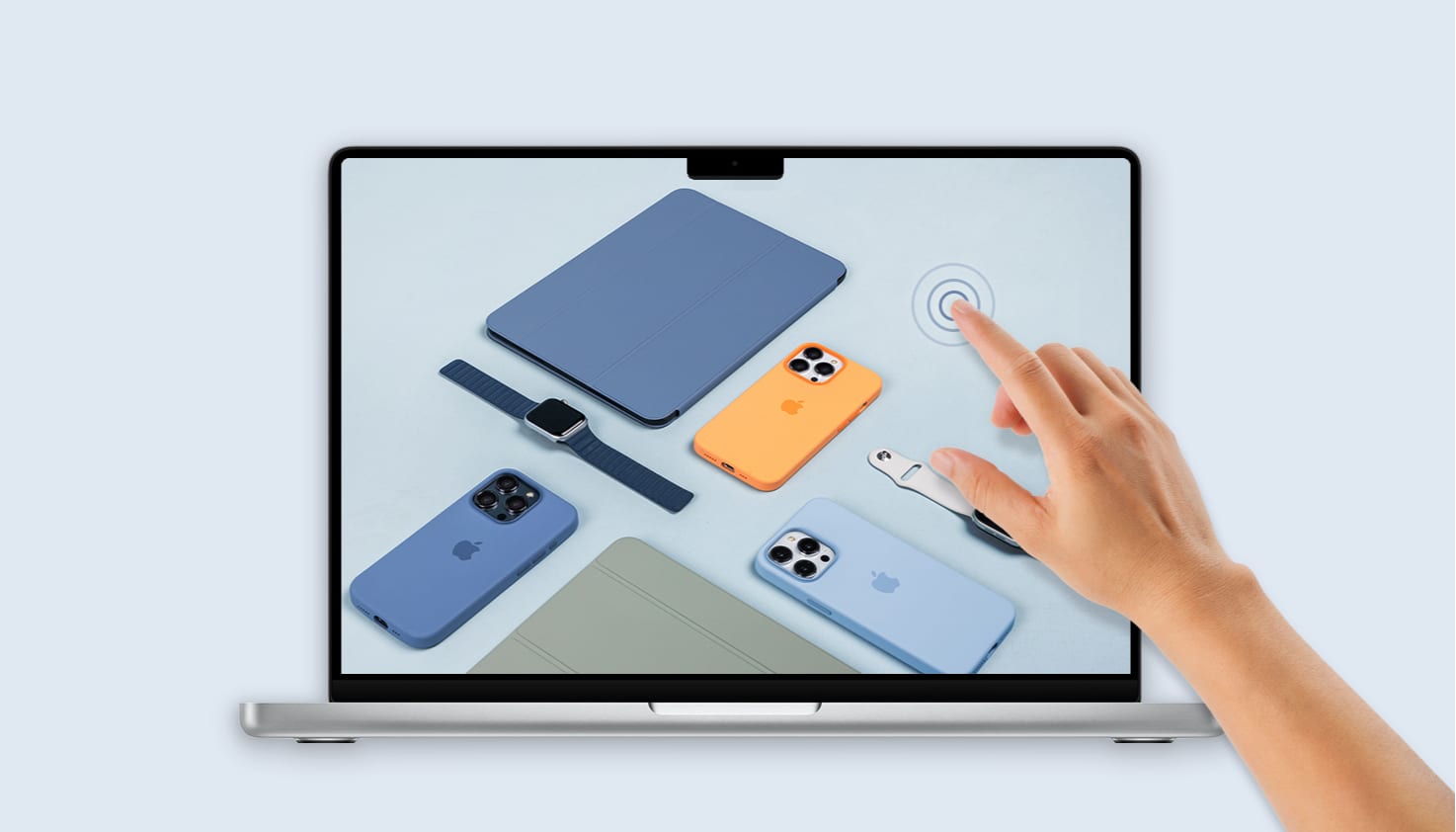 MacBook Ultra 2026 avec &eacute;cran tactile.